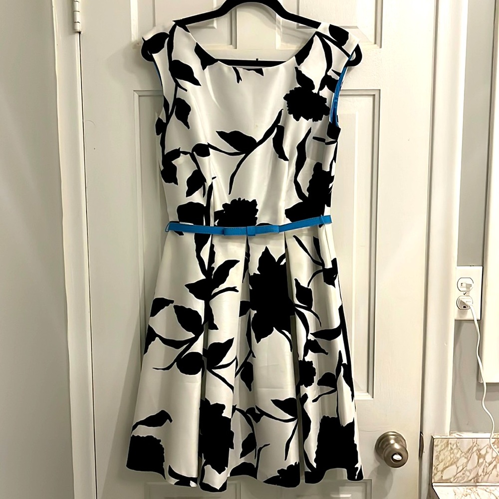 Black and white classic dress